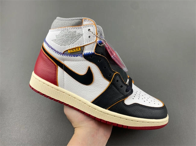 Original Jordan 1 Retro High Union Los Angeles Black Toe BV1300- 3587