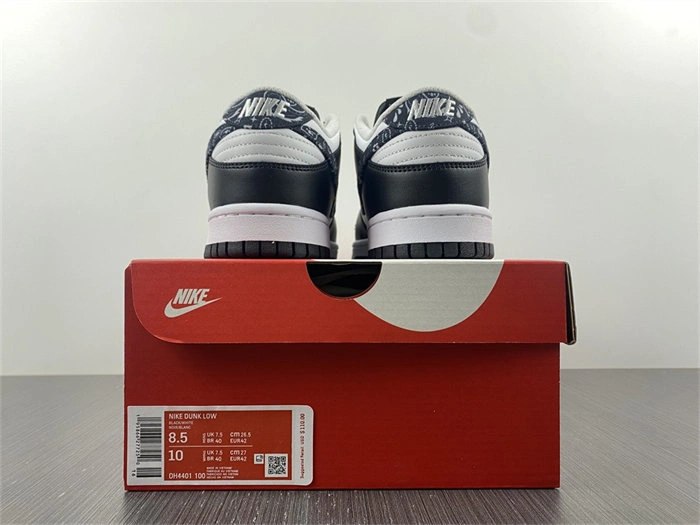 Nike Dunk Low Essential Paisley Pack Black DH4401- Flexible 4679